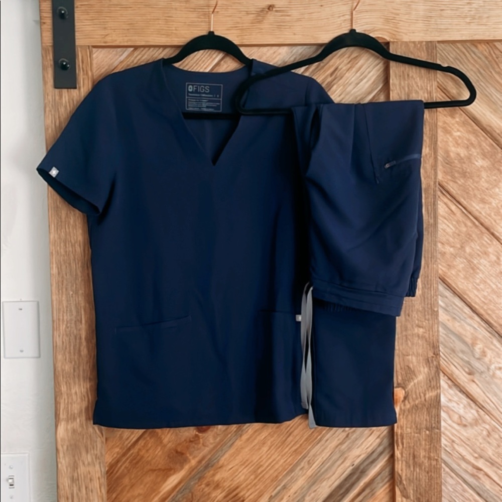 Figs navy scrub set S Small Yola and Casma